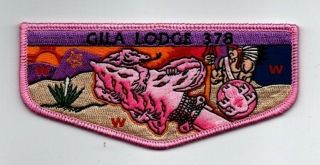 Boy Scout Oa 378 Gila Lodge Yucca Council 2019 Breast Cancer Awareness Flap