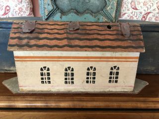 Early Antique Wooden Noah’s Ark Without Animals - Colors