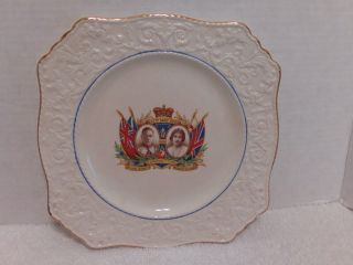 King Georgevl / Queen Elizabeth 1937 Coronation Plate Royal Winton Grimwades