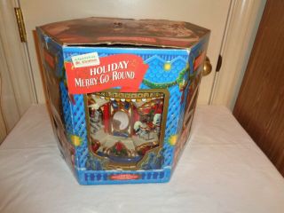 Mr.  Christmas Merry Go Round 1994 Animated Musical Holiday Carousel 21 Carols