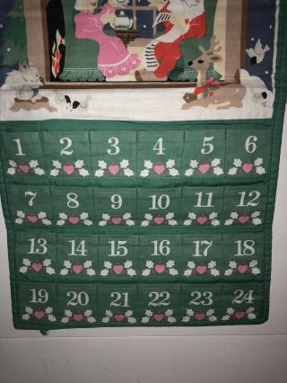 VGC Vintage 1987 Avon Countdown to Christmas Advent Calendar With MOUSE 3