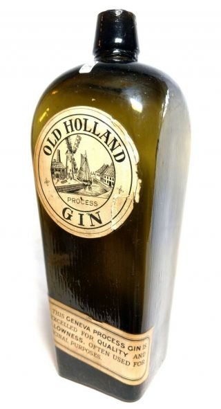 Old Holland Gin - Attic Label,  Circa 1890