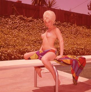 1960s Ron Vogel Transparency,  Sultry Nude Blonde Pinup Girl,  Cheesecake,  T246810