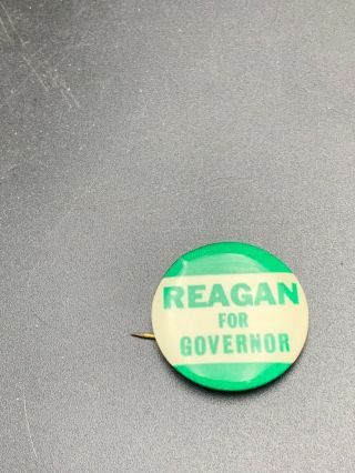 Vintage 1 " Reagan For Governor 1970 