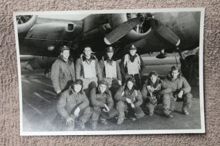 Ww2 U.  S.  Aaf Group Photograph Of Flyers From The 95th Bombardment Group