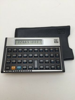 Hp Hewlett Packard Scientific Calculator Hp 11 - C Vintage W/ Slip Case Vtg