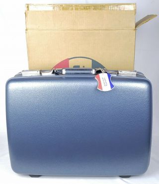 Vintage American Tourister 2400 Series Blue Hard Luggage