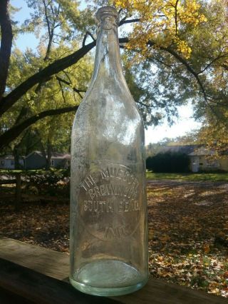 Quart Blob Top Muessel Brewing Co.  South Bend Ind.  Beer Bottle Indiana History