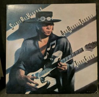Stevie Ray Vaughan Texas Flood First Pittman Press Vinyl Lp 1983 Nm Bfe 38734