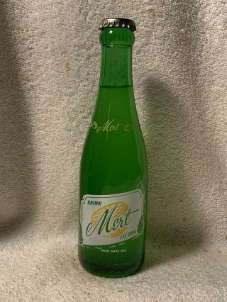 Full 7oz Mert Lemon Sour Acl Soda Bottle Frank’s Beverages West Newton,  Pa