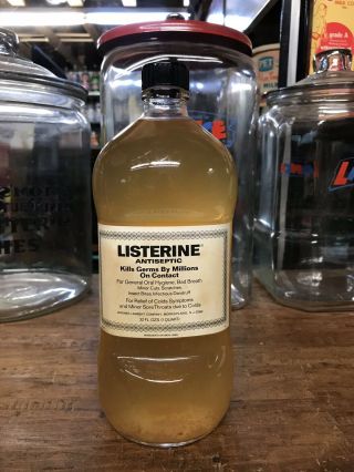Vintage Listerine Paper Label Bottle Medicine