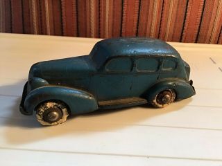 Vintage Rainbow Rubber 1935 Oldsmobile Blue Sedan,  All