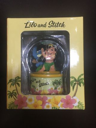Lilo & Stitch Snow Globe Hawaiian Stitch Disney Store Japan