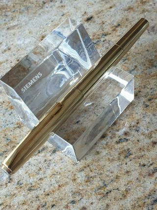Vintage Pelikan M60 Rolled Gold Fountain Pen 18k/750 Hef Nib