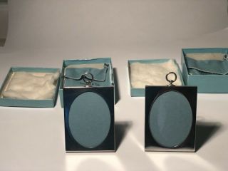 Two Tiffany & Co Sterling Silver Picture Frames 3.  5 X 3