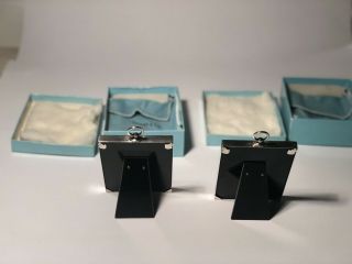 TWO Tiffany & Co Sterling Silver Picture Frames 3.  5 X 3 3