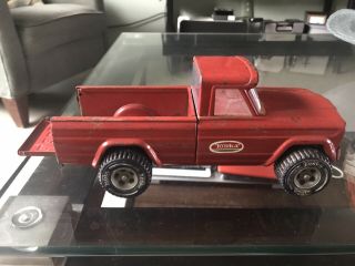 Vintage 1960s Tonka Toys Mini Red Jeep Pickup Truck