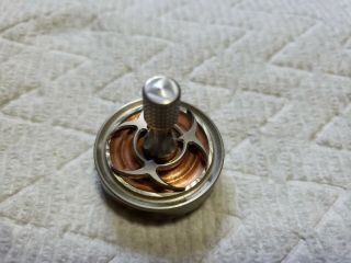 BilletSpin Infected Specimen Precision Spinning Top SS Cu Stainless Steel Copper 2