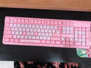 Vintage Rare 2000s Sanrio Hello Kitty Keyboard For Computer