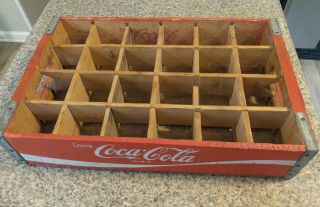 Coca Cola Wooden Bottle Crate Temple Chattanooga 1979 Vintage