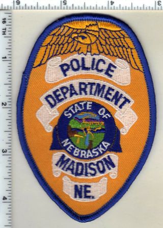 Madison Police (nebraska) Shoulder Patch - From 1997
