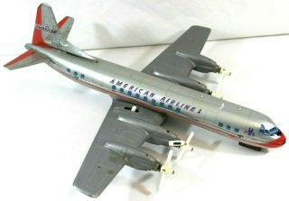Yonezawa American Airlines N6100a Tin Battery Operated Airplane Made In Japan