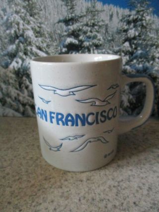Mico San Francisco Seagull Seaside Ocean Ceramic Hallmark Vintage Coffee Mug