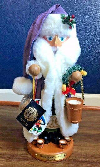 Steinbach Nutcracker 12 Days Of Christmas 5th In Series Music Box Signed