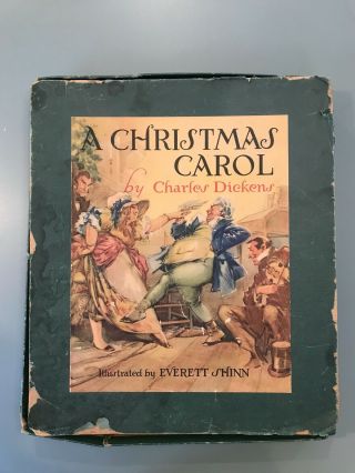 A Christmas Carol By Charles Dickens 1938 1st Ed.  Illustrated By Everett Shinn