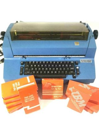 Vintage Ibm Correcting Selectric Ii Electric Typewriter Blue