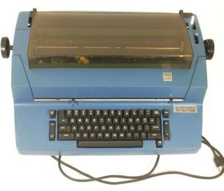 Vintage IBM Correcting Selectric II Electric Typewriter Blue 2