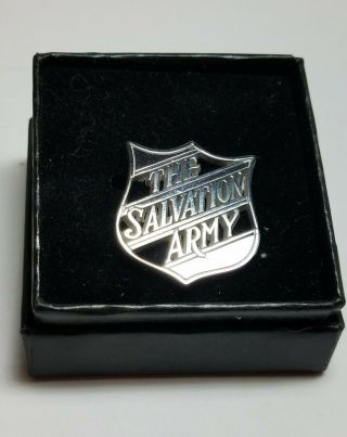Vintage Salvation Army Small Shield Badge Pin Grade