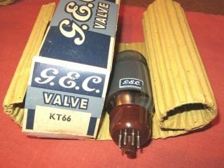 Vintage English G.  E.  C Grey Glass Kt66 Code Qb Z.  Valve Audio.  Strong Testing