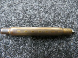 Vintage Eagle Pencil Co.  Automatic Gravity Knife Safety Sharpener - - Brass