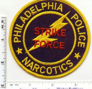 Philadelphia Police Narcotics Strike Force (pennsylvania) 1st Issue Patch
