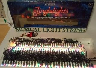 Mr Christmas Jinglelights Jingle Lights 100 Computerized Color Lights,  21 Songs