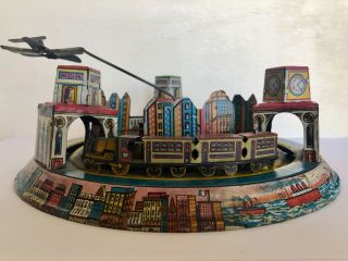 RARE - NEAR COND 1930S MARX TIN WIND - UP YORK EXPRESS TOY GREAT 2