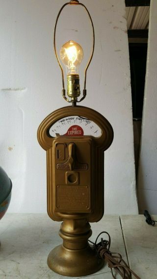 Vintage Duncan Miller Trafic Parking Meter Light Lamp