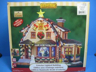 Retired Lemax Christmas " Decorating The House " 15247 Lighted Building 2011 Mib
