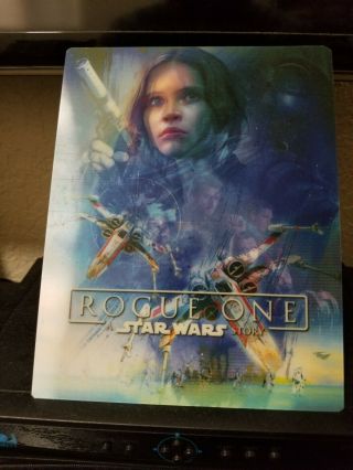 Star Wars Rogue One 3d Lenticular Magnet For Steelbook Blu Ray Disc