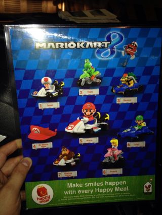 2015 Mario Kart 8 Piece Set Mcdonald 