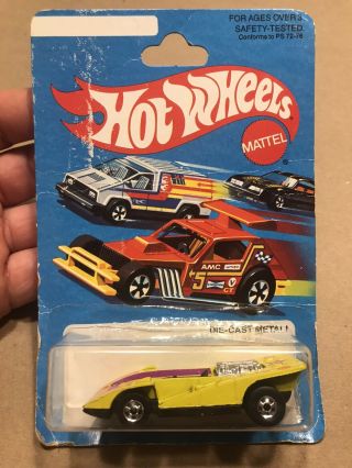Vintage Diecast Hot Wheels Steam Roller Yellow 3 Race Car 1973 In Pack