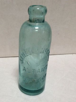 1880 S Hutchinson Bottle James J.  Mcgraw Albany,