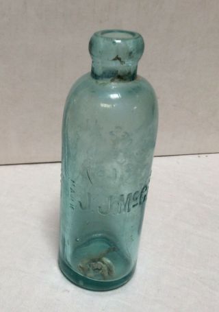 1880 s Hutchinson bottle James j.  McGraw Albany, 2