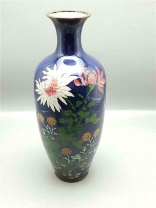 Antique 19th Century Japanese Cloisonne Vase Meiji Period (1868 - 1912)
