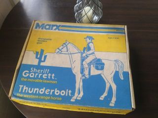 Vtg Thunderbolt Best Of The West Horse Louis Marx In Sheriff Garrett Combo Box