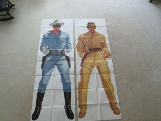 1957 Wheaties Lone Ranger And Tonto Life Size Posters