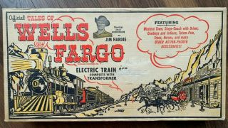 Marx,  1959,  Tales Of Wells Fargo Playset With Train,  Mib