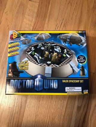 Doctor Who Character Building Dalek Highly Detailed Licensed Ufo Spaceship Set