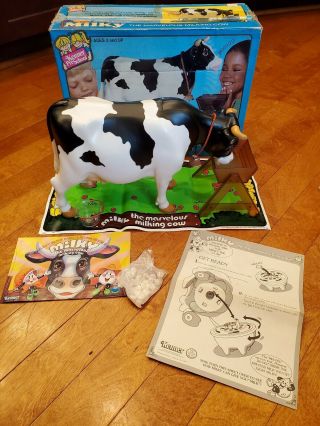 1977 Kenner Milky The Marvelous Milking Cow Complete In The Box